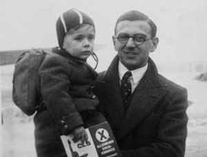 young Nicholas Winton with rescued child